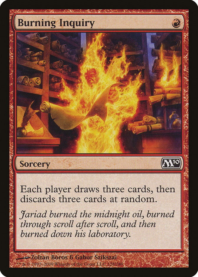 Burning Inquiry (M10-C) Moderate Play