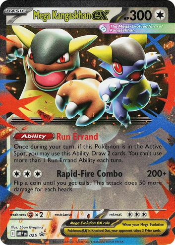 Mega Kangaskhan ex - 025 (MEG) PROMO Holofoil Near Mint