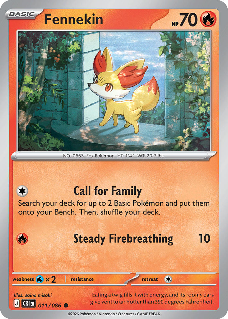 Fennekin - 011/086 (CRI) Common