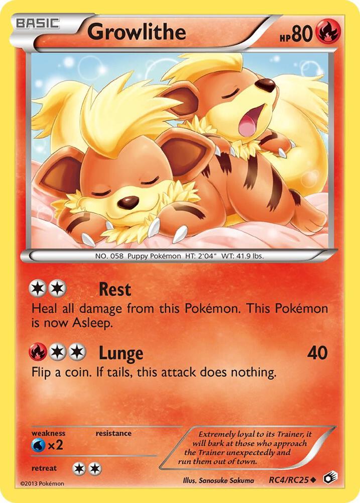 Growlithe - RC4/RC25 (LTR) Uncommon - Heavy Play Holofoil