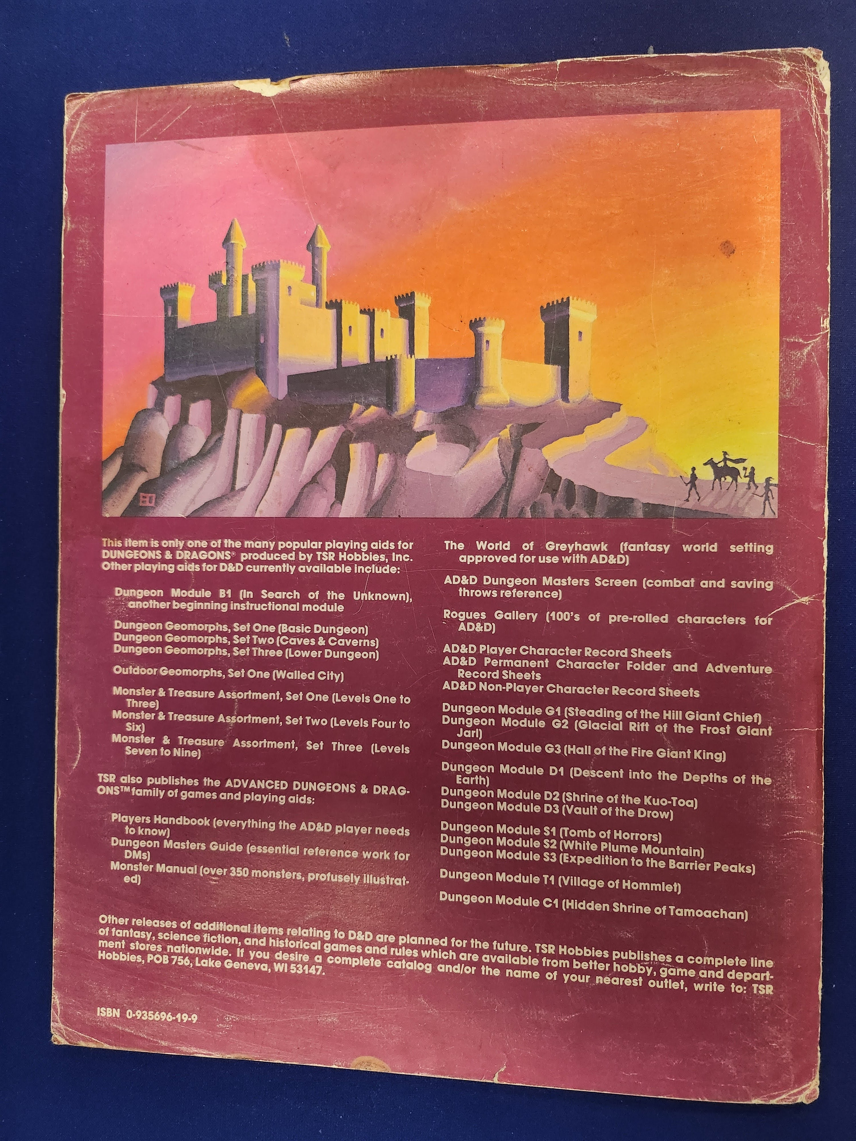 D&D: Dungeon Module B2 - The Keep on the Borderlands (USED) (9034) 1st Printing