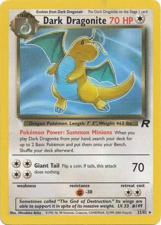 Dark Dragonite - 22/82 (TR) Rare - Light Play Unlimited