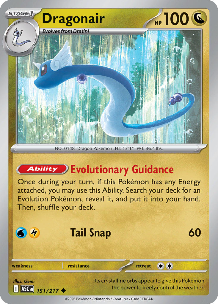 Dragonair - 151/217 (ASC) Uncommon