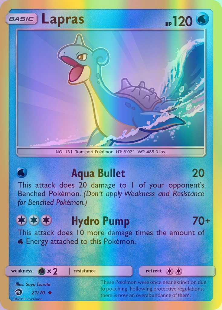 Lapras - 21/70 (DRM) Uncommon - Near Mint Reverse Holofoil