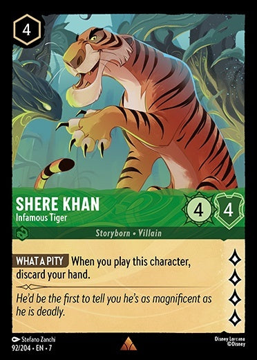 Shere Khan - Infamous Tiger (Archazia's Island - 092/204) Rare