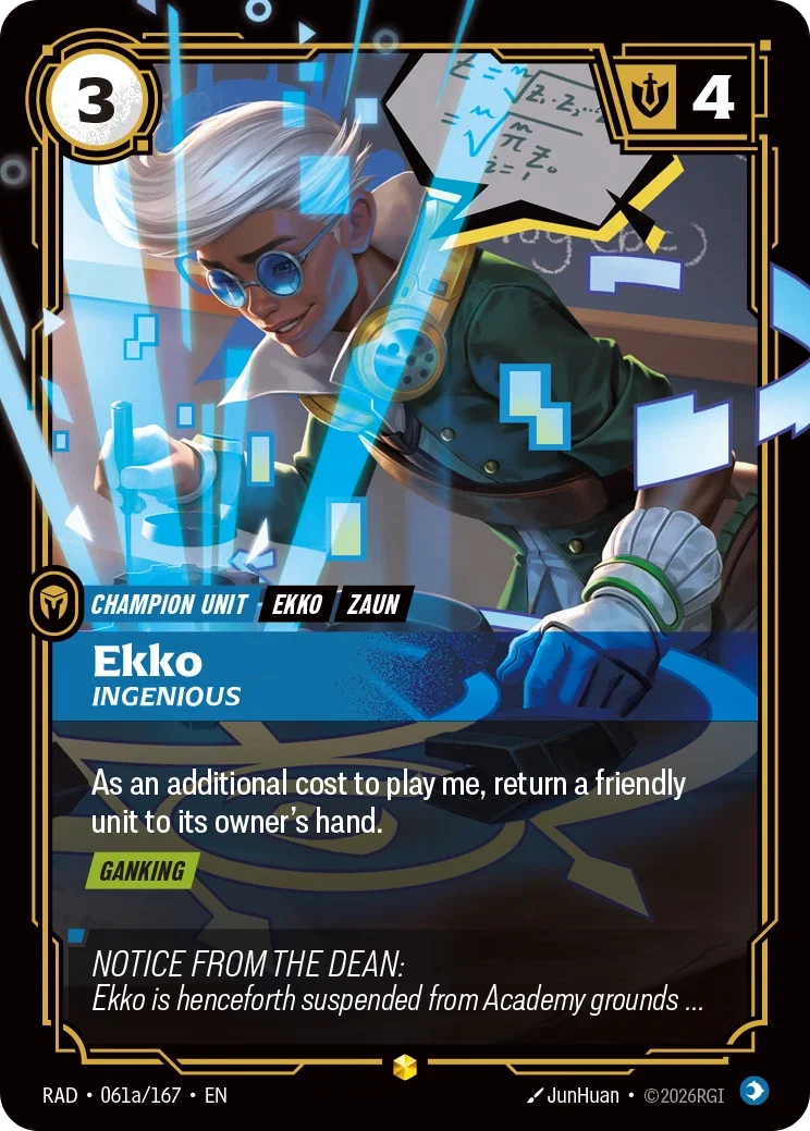 Ekko, Ingenious (Alternate Art) - 061a/167 (RAD) Showcase