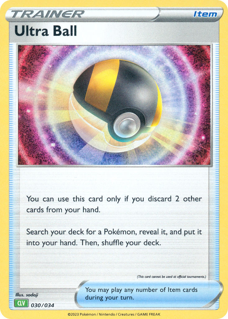 Ultra Ball - 030/034 (TCG:CLV) Classic Collection - Near Mint Holofoil