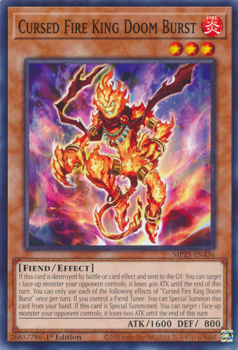Cursed Fire King Doom Burst (MP25-EN436)