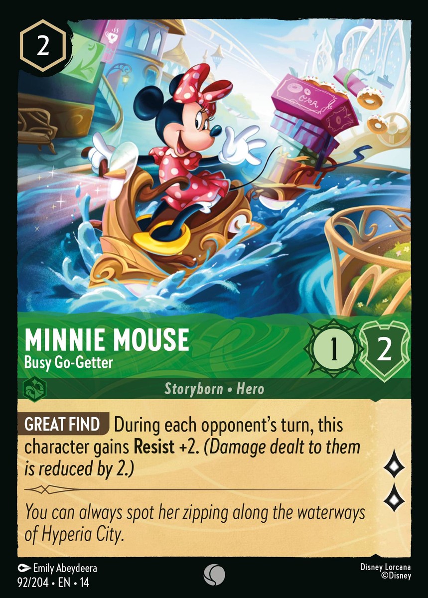 Minnie Mouse - Busy Go-Getter (092/204 - Hyperia City) Common