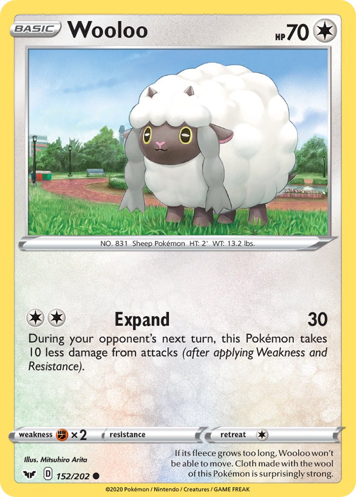 Wooloo - 152/202 (SWSH01) Common - Near Mint