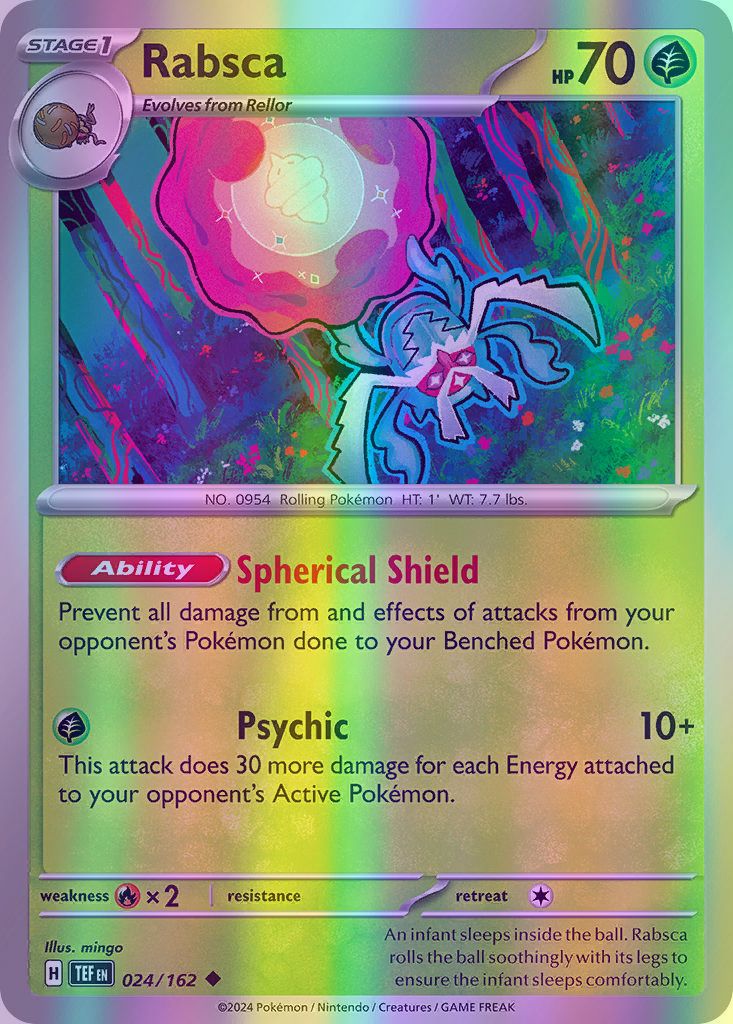 Rabsca - 024/162 (TEF) Uncommon - Near Mint Reverse Holofoil Rabsca - 024/162 (TEF) Uncommon - Near Mint Reverse Holofoil