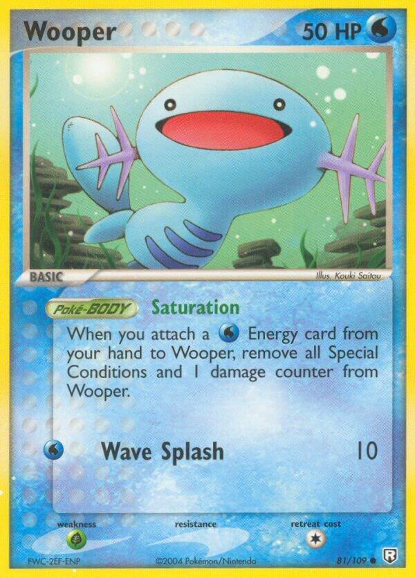 Wooper - 81/109 (RR) Common - Near Mint