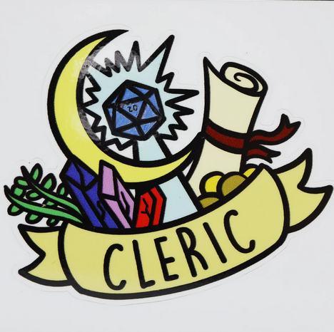 Banner Class Sticker: Cleric