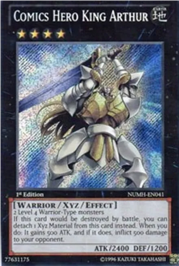 Comics Hero King Arthur (NUMH-EN041) Secret Rare - Near Mint 1st Edition