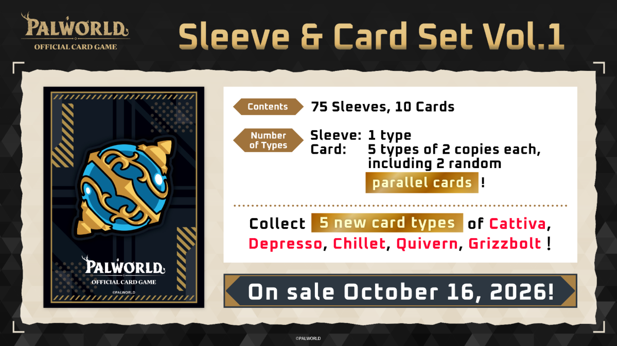 Palworld TCG: Sleeve & Card Set - Vol. 1