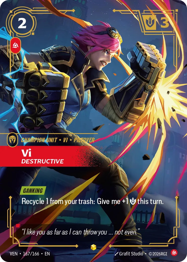 Vi, Destructive - 167/166 (VEN) Rare