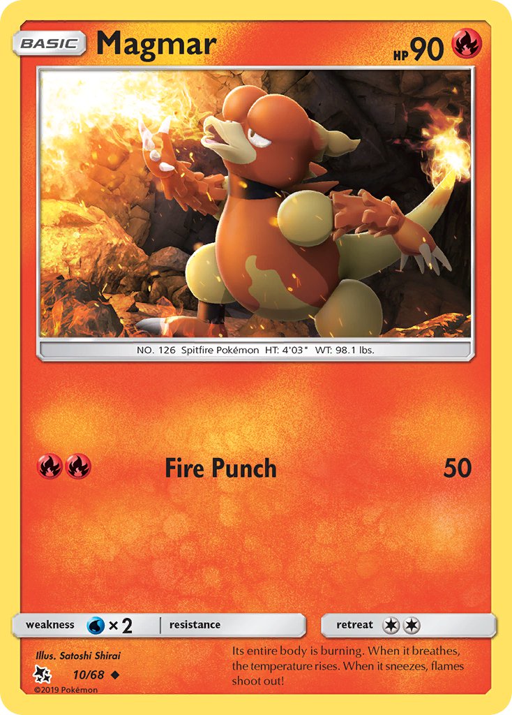 Magmar - 10/68 (HIF) Uncommon - Near Mint