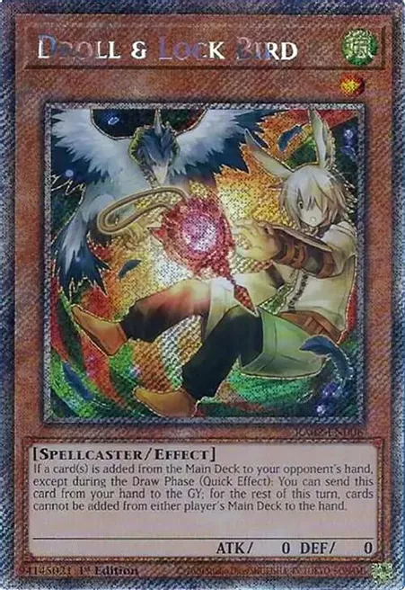 Droll & Lock Bird (Alternate Art) (RA02-EN006) Platinum Secret Rare - Near Mint 1st Edition