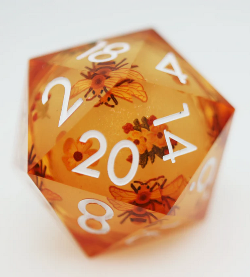 33mm Sharp Edge Liquid Core D20 - Orange Blossoms