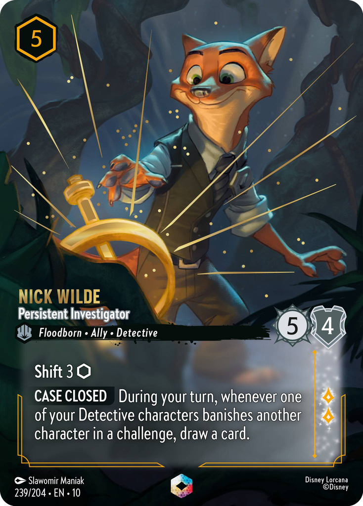 Nick Wilde - Persistent Investigator (239/204 - Whispers in the Well) Enchanted