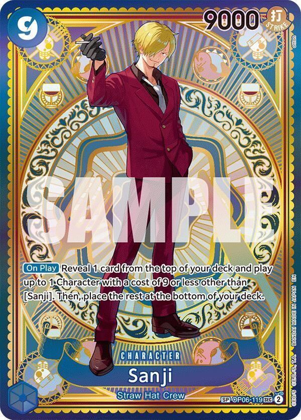 Sanji - Wings of the Captain (OP06-119) SEC - Near Mint