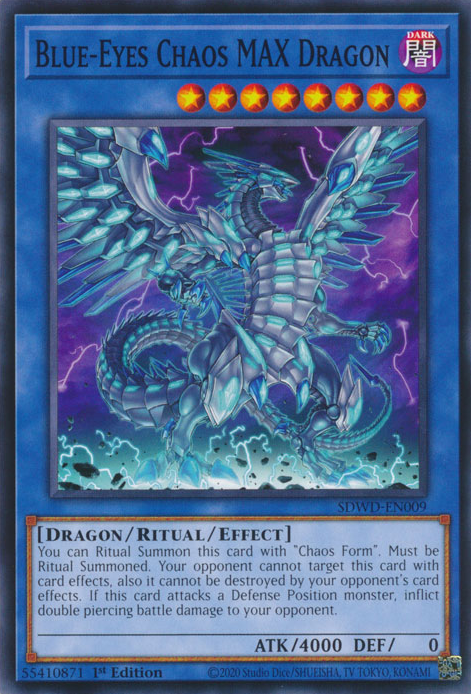 Blue-Eyes Chaos MAX Dragon (SDWD-EN009) Common - Near Mint 1st Edition