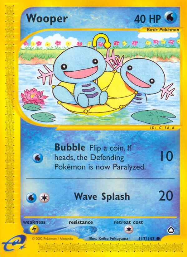 Wooper - 117/147 (AQ) Common - Near Mint