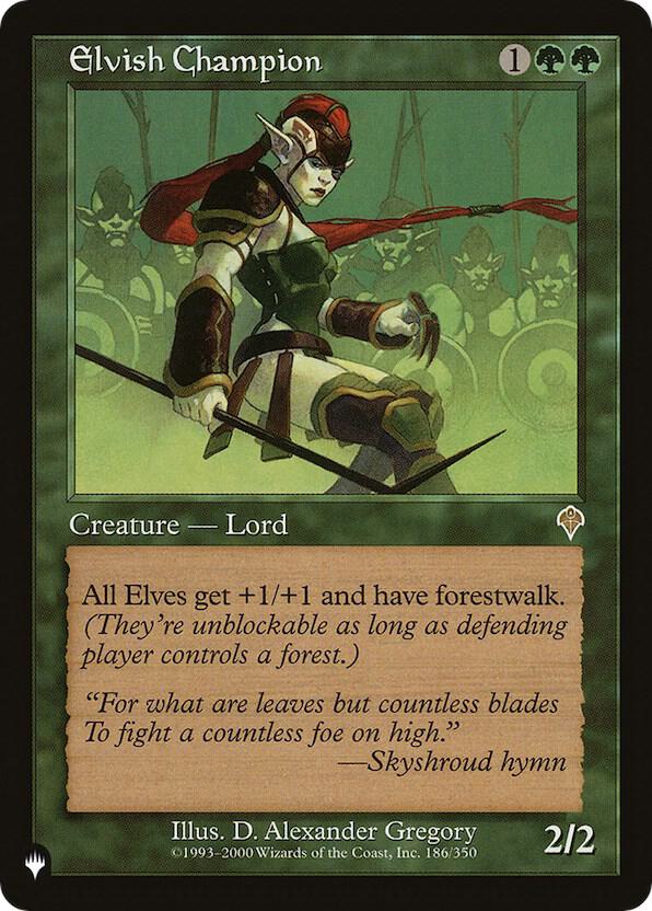 Elvish Champion (INV-R-LIST) Light Play