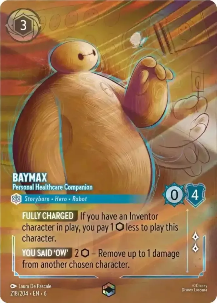 Baymax - Personal Healthcare Companion (Azurite Sea 218/204) Enchanted - Near Mint Holofoil