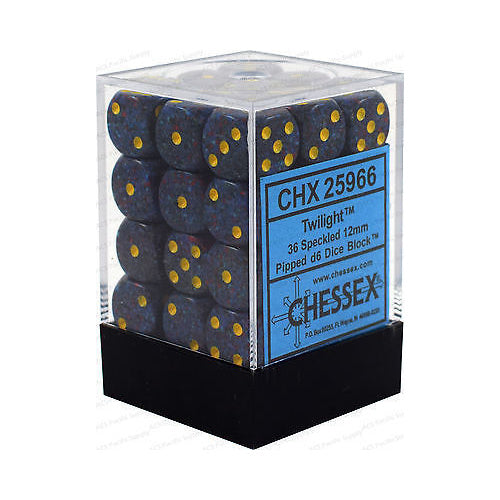 CHX25966: Speckled - 12mm D6 Twilight (36)