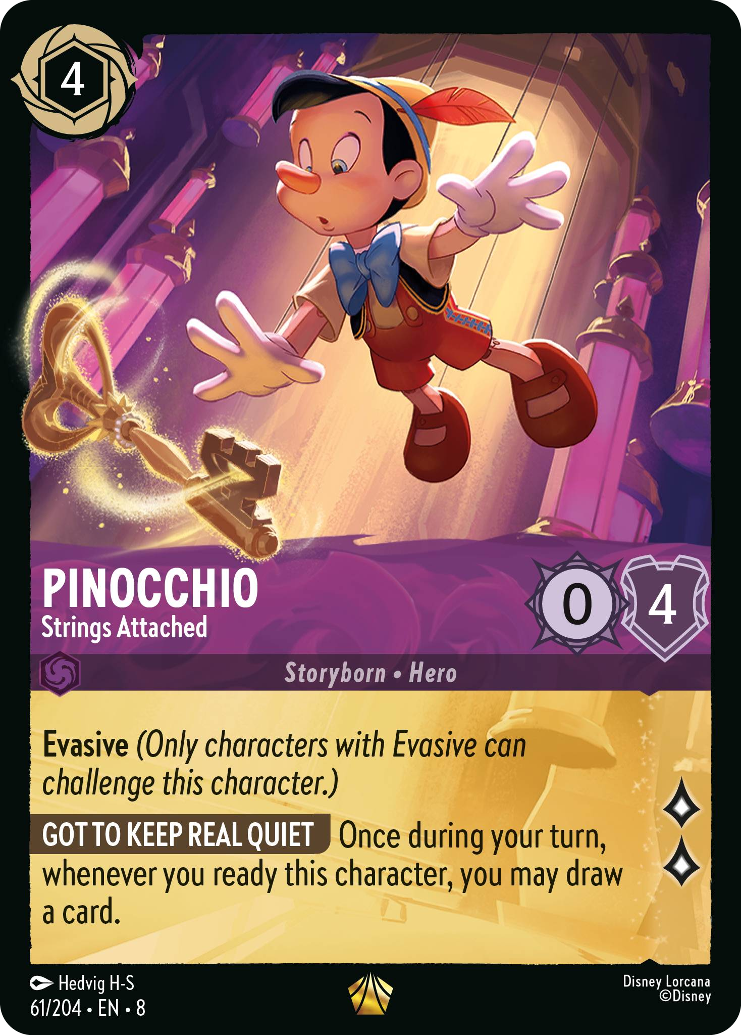 Pinocchio - Strings Attached (Reign of Jafar - 061/204 ) Legendary