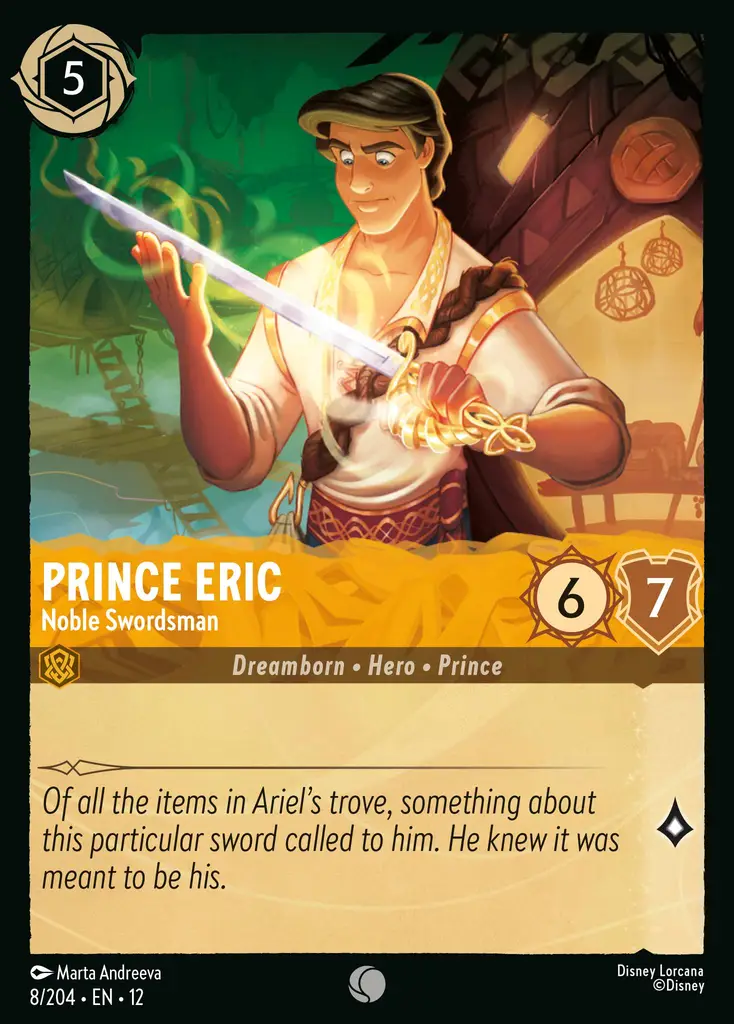 Prince Eric - Noble Swordsman (008/204 - Wilds Unknown) Common