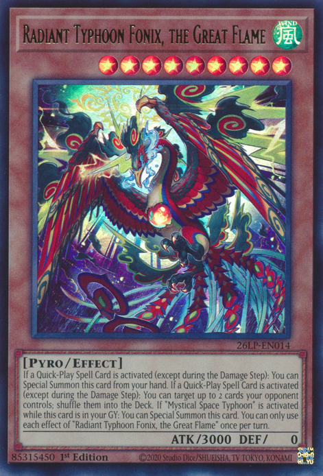 Radiant Typhoon Fonix, the Great Flame (26LP-EN014)