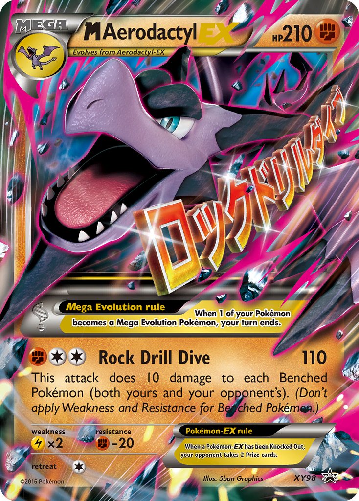 M Aerodactyl EX - XY98 (XY:PR) Promo - Near Mint Holofoil