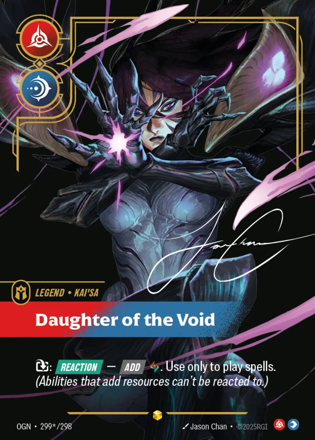 Kai'Sa - Daughter of the Void (Signature) - 299*/298 (OGN) Showcase