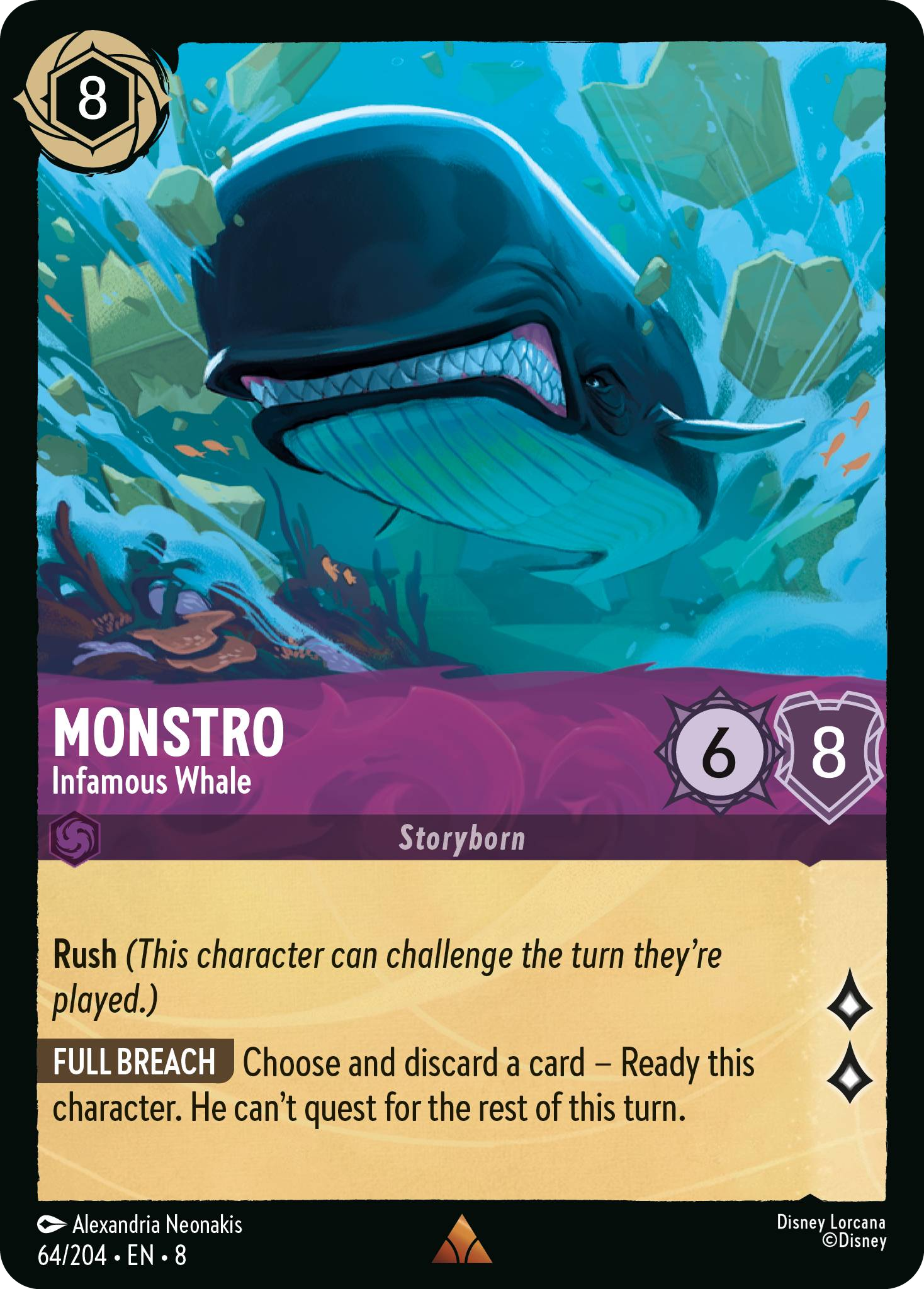 Monstro - Infamous Whale (Reign of Jafar - 064/204 ) Rare