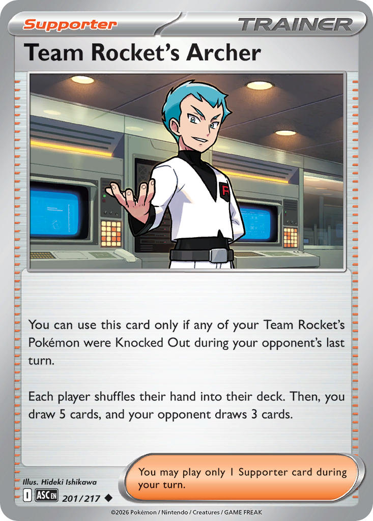 Team Rocket's Archer - 201/217 (ASC) Uncommon