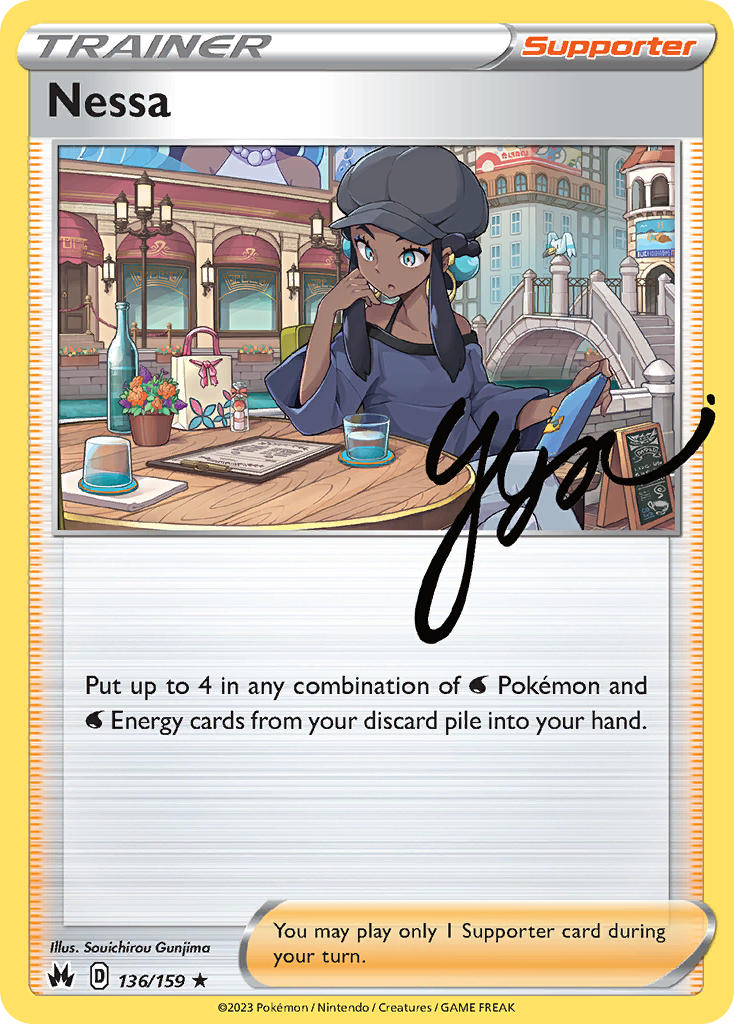 Nessa - 136/159 (CRZ) Holo Rare - Near Mint Holofoil