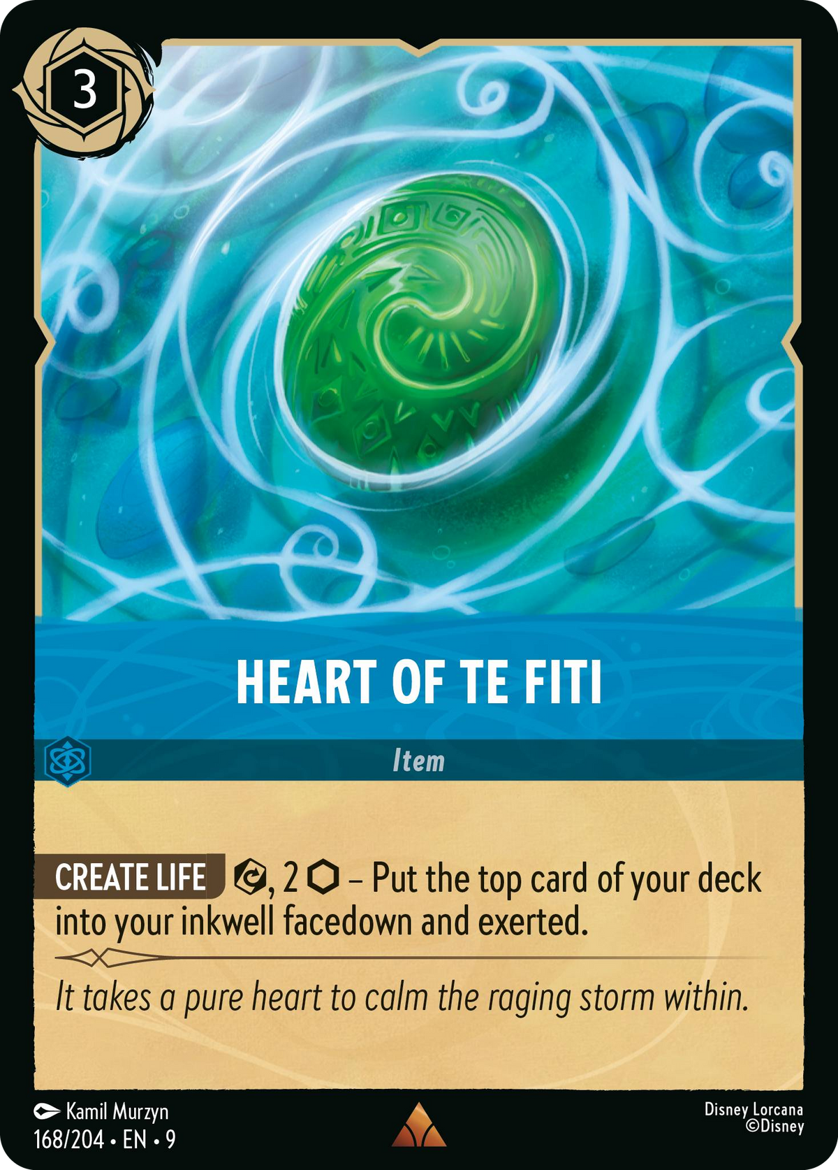 Heart of Te Fiti (168/204 - Fabled) Rare