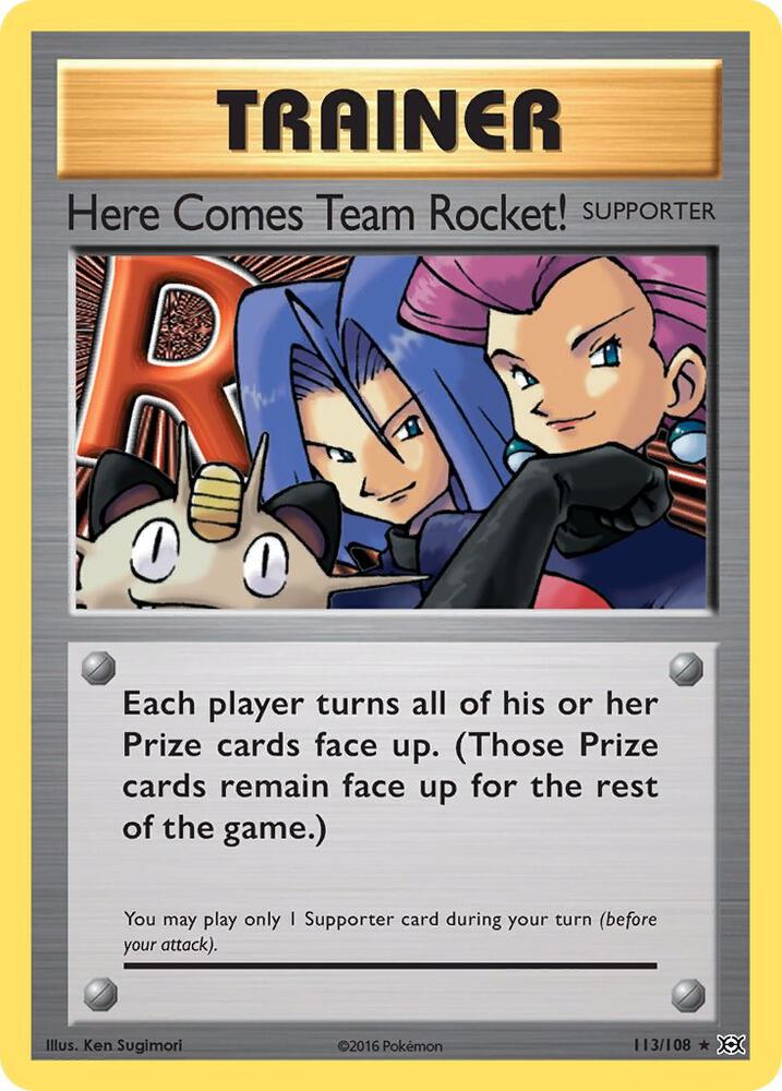 Here Comes Team Rocket! - 113/108 (EVO ) Rare - Near Mint Normal