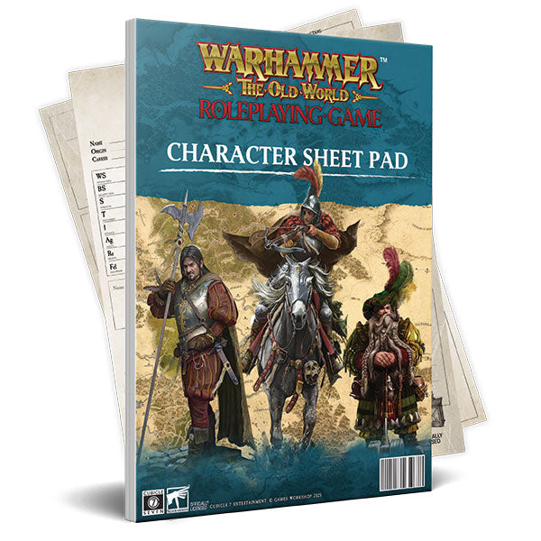 Warhammer Fantasy RPG: The Old World Roleplaying Game - Character Sheet Pad