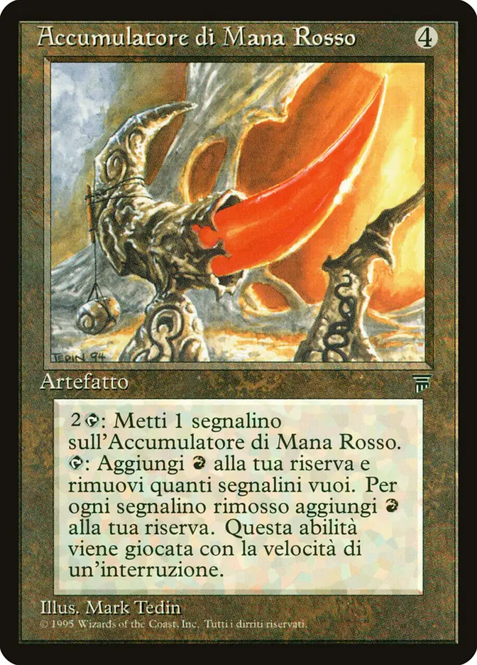 Red Mana Battery (LEG-U) Italian