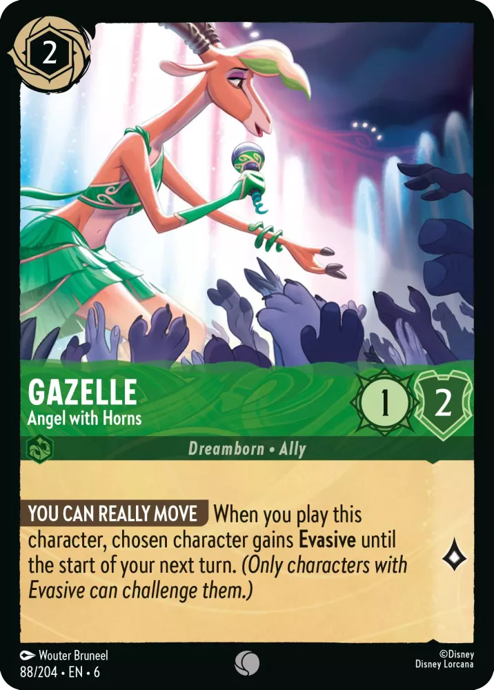 Gazelle - Angel with Horns (Azurite Sea 088/204) Common - Near Mint