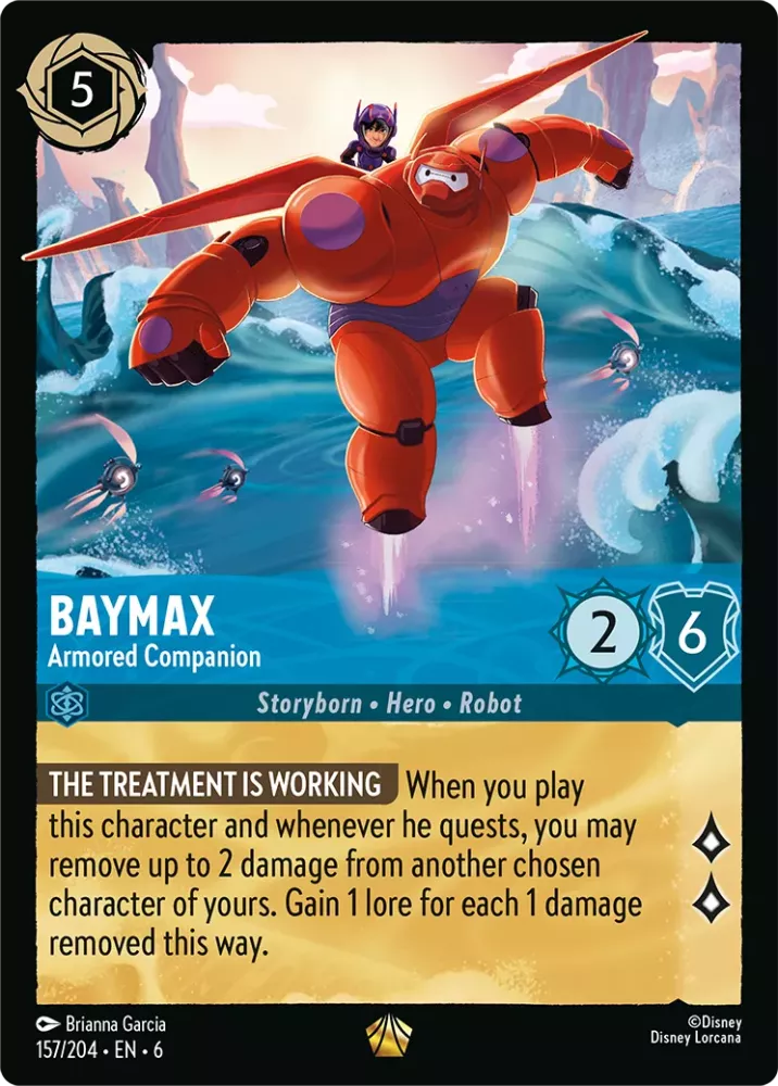Baymax - Armored Companion (Azurite Sea 157/204) Legendary - Near Mint