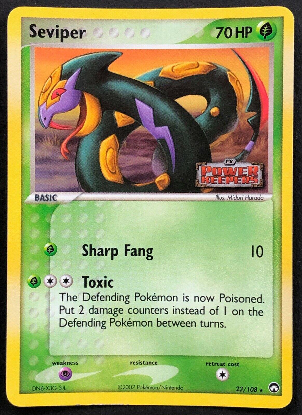Seviper - 23/108 (PK) Rare - Near Mint Reverse Holo