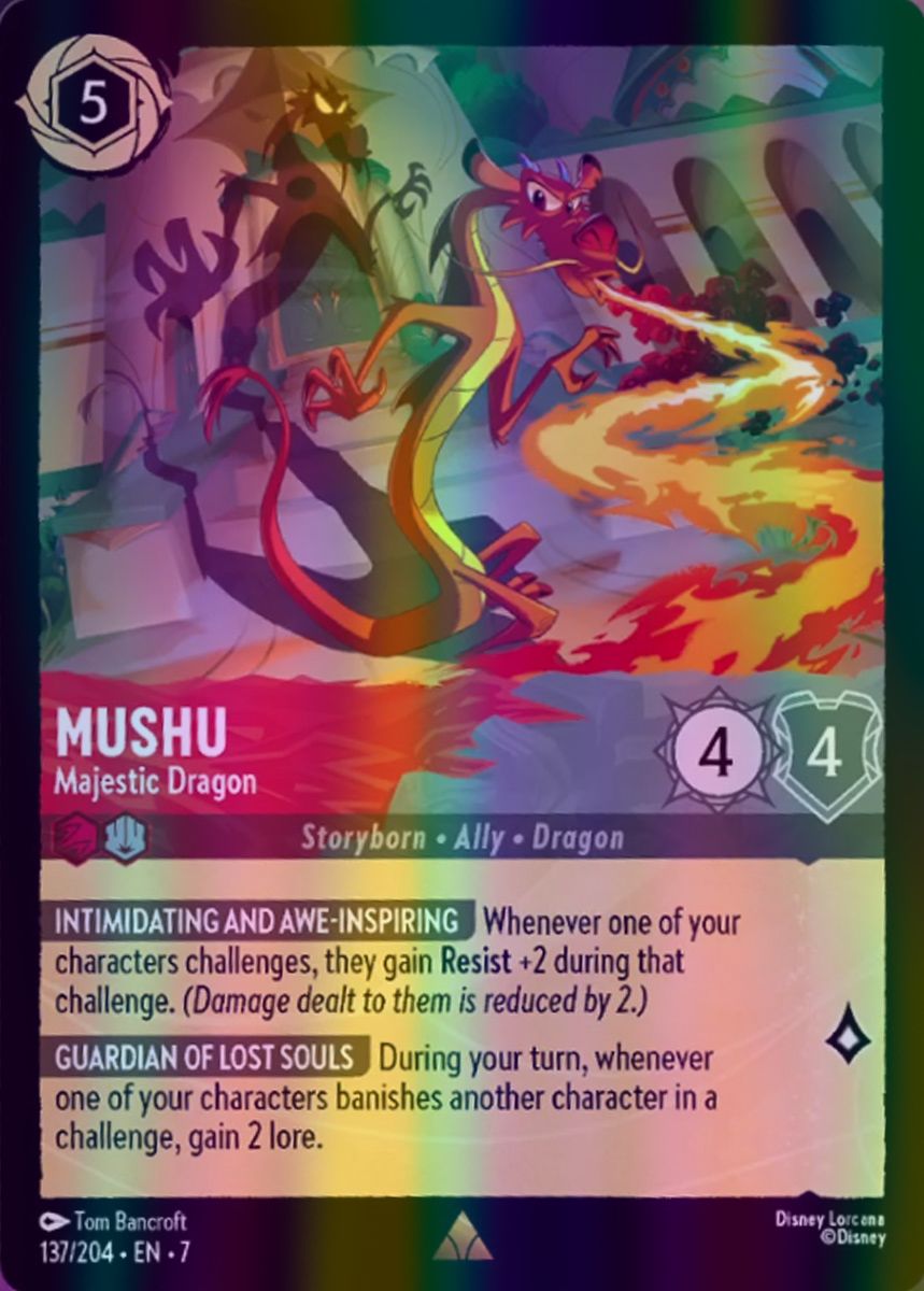 Mushu - Majestic Dragon (Archazia's Island - 137/204) Rare