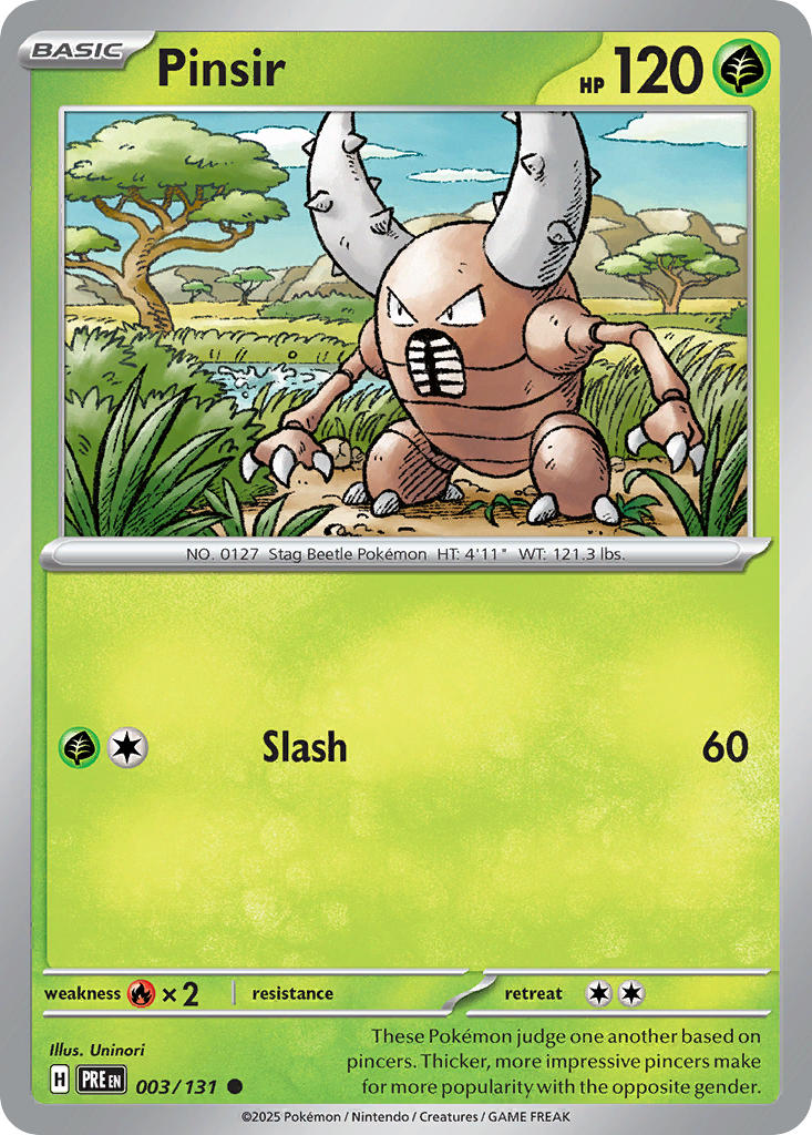 Pinsir - 003/131 (PRE) Common - Near Mint