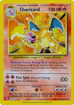 Charizard - 003/034 (TCG:CLC) Classic Collection - Near Mint Holofoil