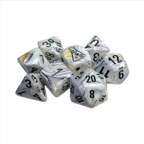 CHX30067: Marble - Poly Set Calcite/black (7)