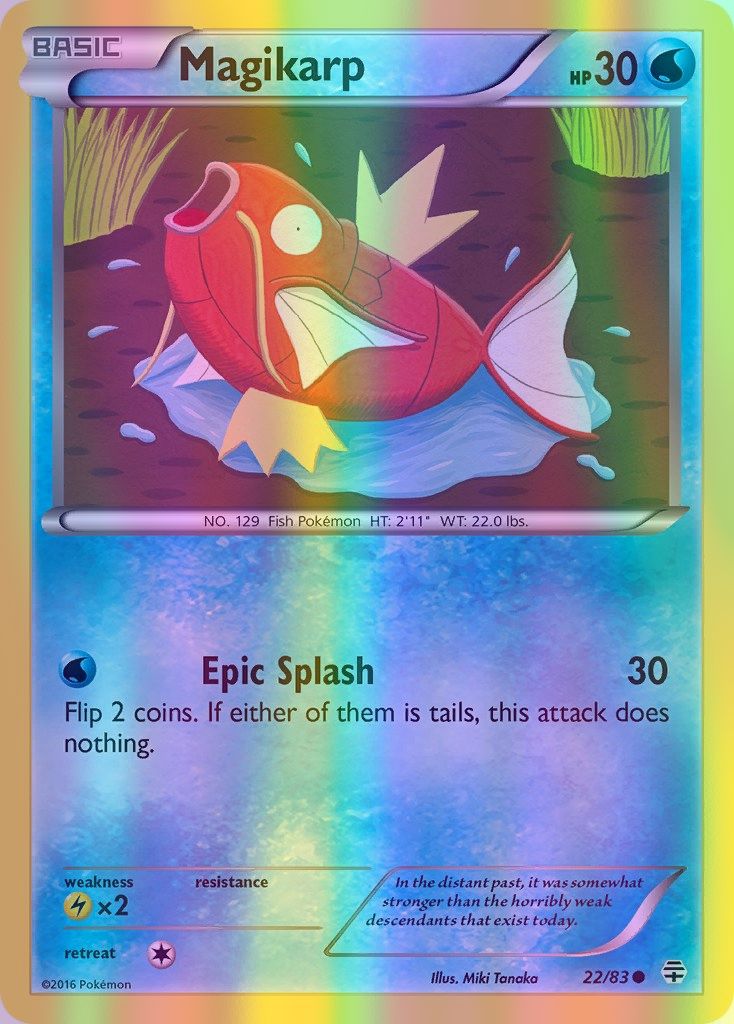 Magikarp - 022/083 (GEN) Common - Near Mint Reverse Holofoil